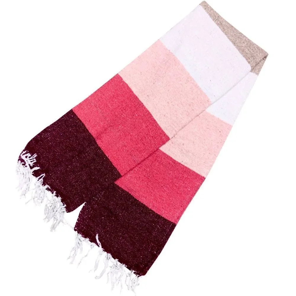 Sundream Coffee Aztec Blanket (Pink Stripe)